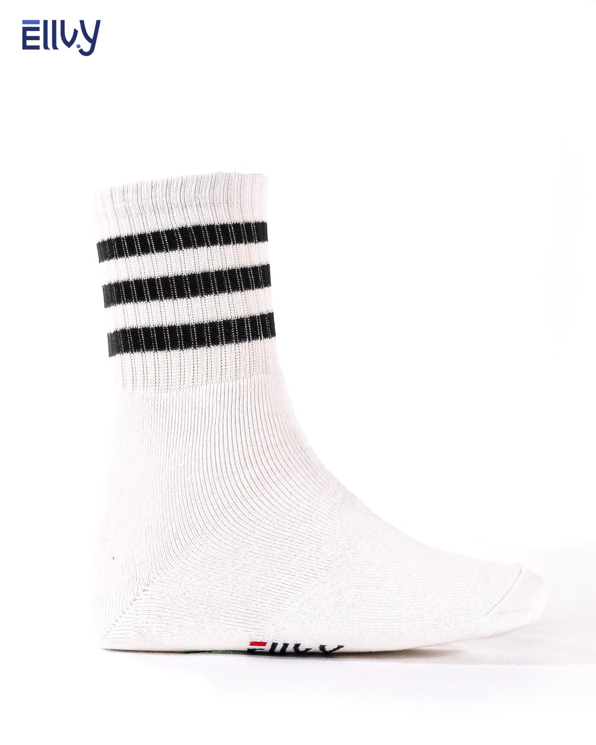 Old School Stripe No Show Socks