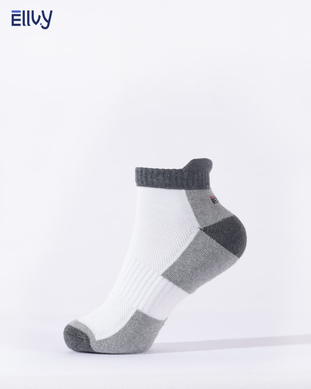 Layered Grey Ankle Socks